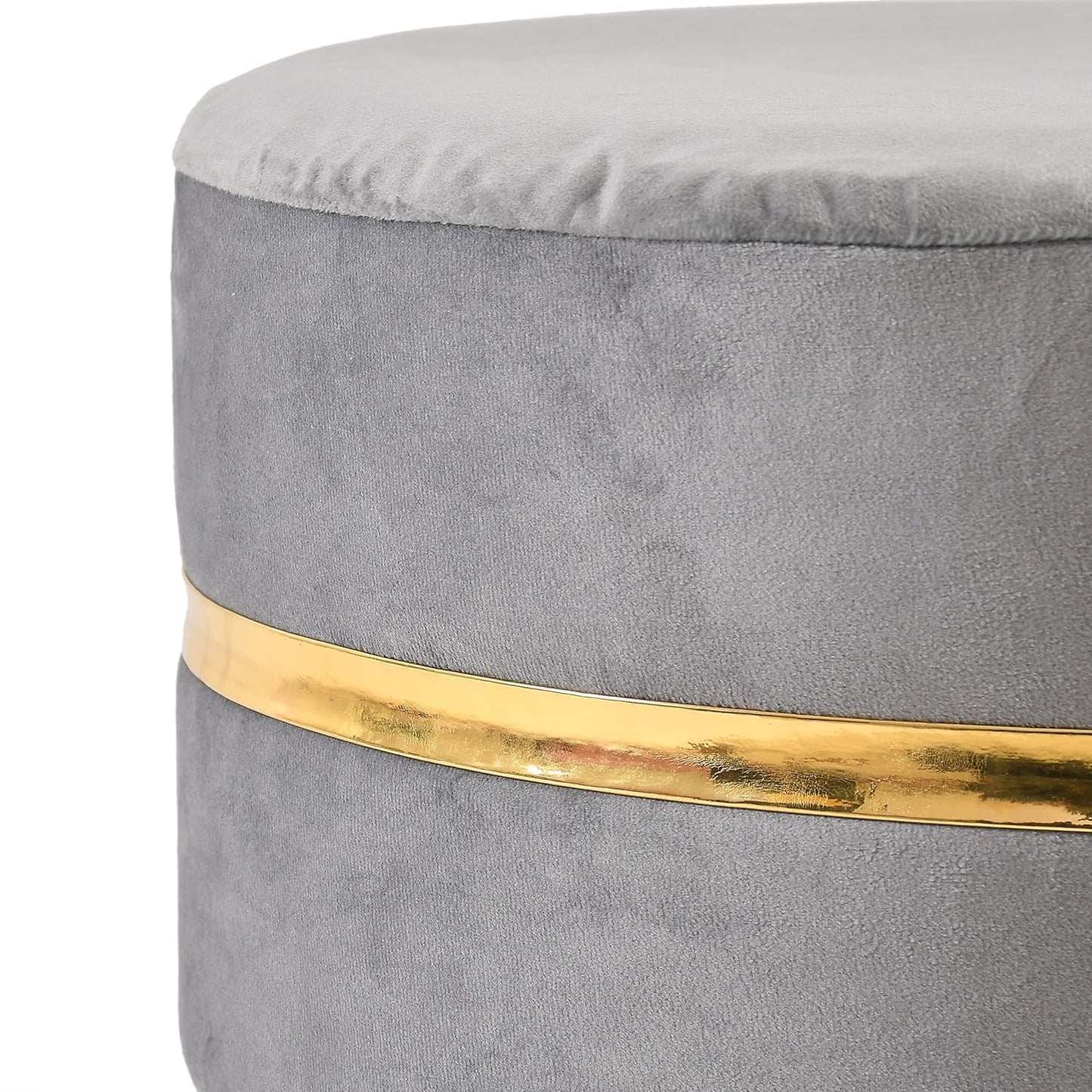 Ring Stool- Set of 2 Ottoman Pouffes Seating Stool for Living Room 16 X 16 X 17 Inches