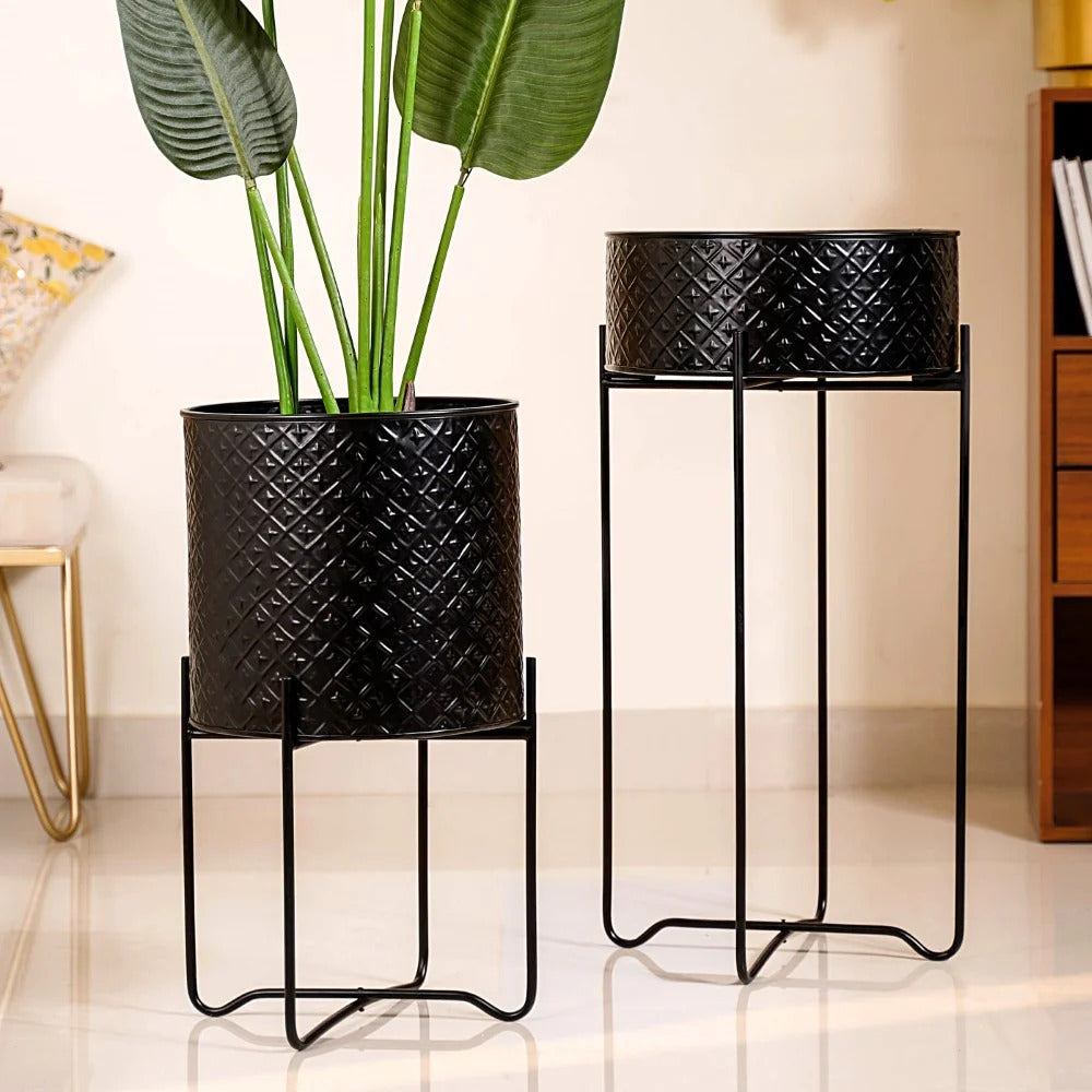 Floor Planter with Stand ( set of 2)