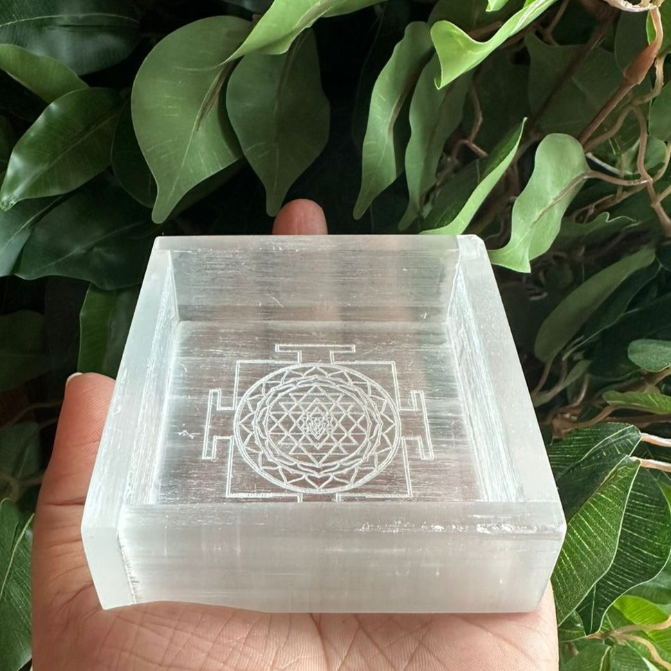 Selenite Charging Tray – Crystal Cleansing & Charging – Reiki Healing Crystal Aura Chakra