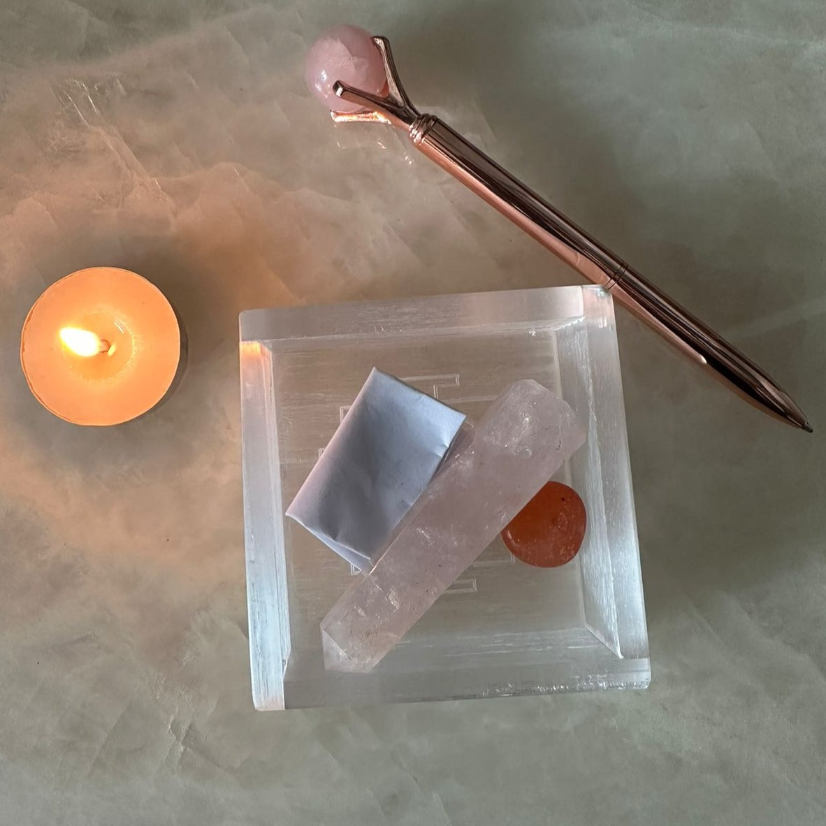 Selenite Charging Tray – Crystal Cleansing & Charging – Reiki Healing Crystal Aura Chakra