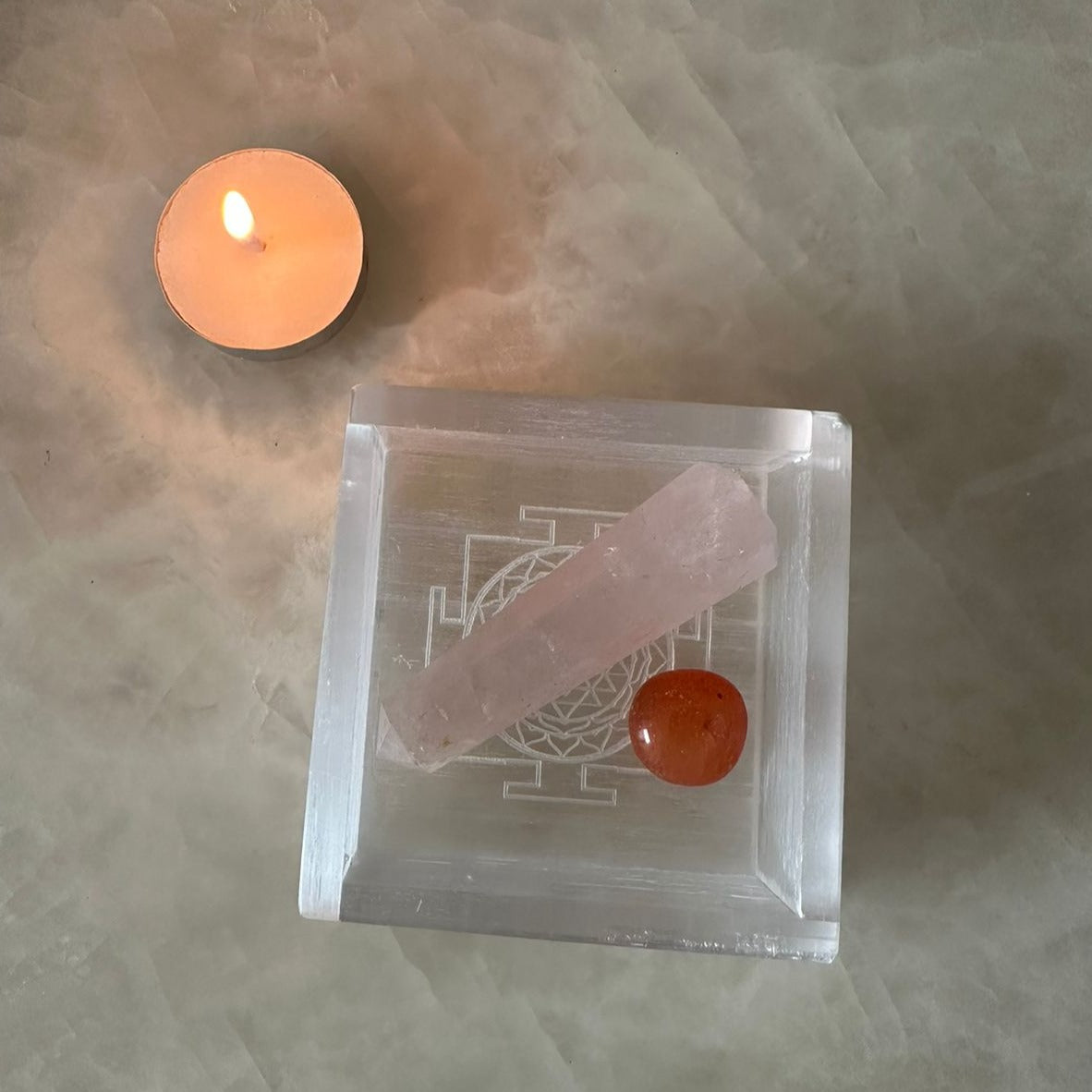 Selenite Charging Tray – Crystal Cleansing & Charging – Reiki Healing Crystal Aura Chakra