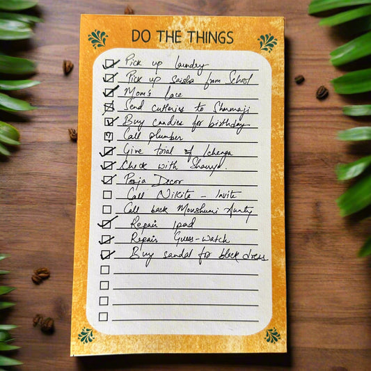 Do The Things To-Do List NotePad – Simplify Tasks and Stay Organized