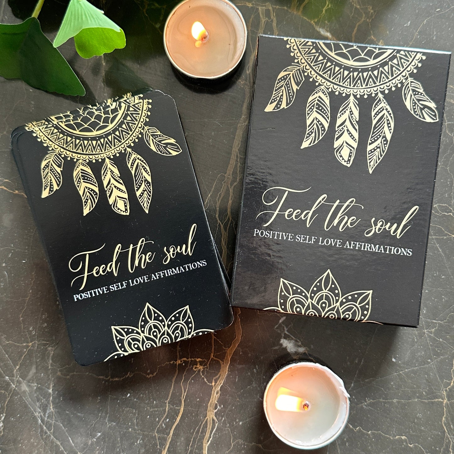 Feed the Soul - Positive Self-Love Affirmations Deck for Mindfulness & Inner Peace