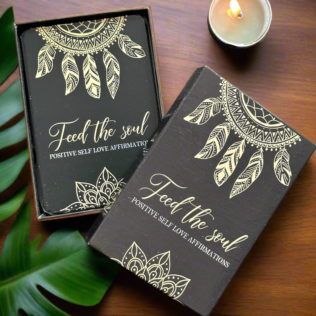 Feed the Soul - Positive Self-Love Affirmations Deck for Mindfulness & Inner Peace