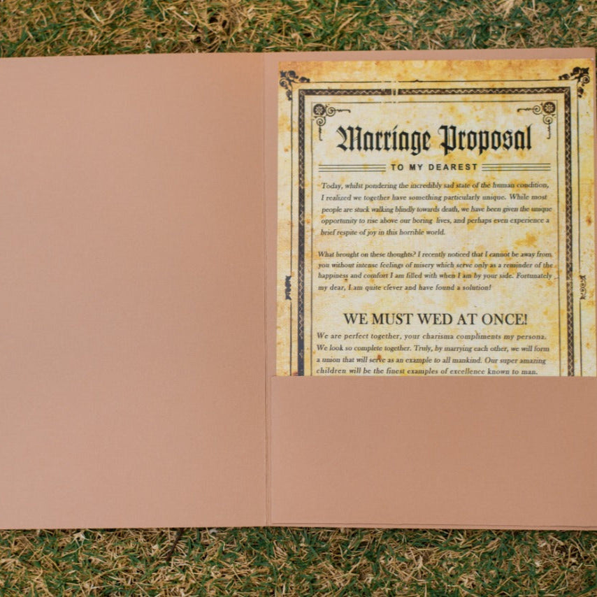 Marriage Proposal Contract - Propose in Style!
