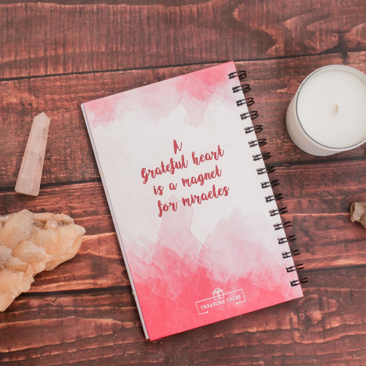 My Gratitude Journal Diary with Mood Tracker – Daily Affirmations & Reflection Notebook, Self-Care Planner for Mindfulness & Positivity, Spiral Bound