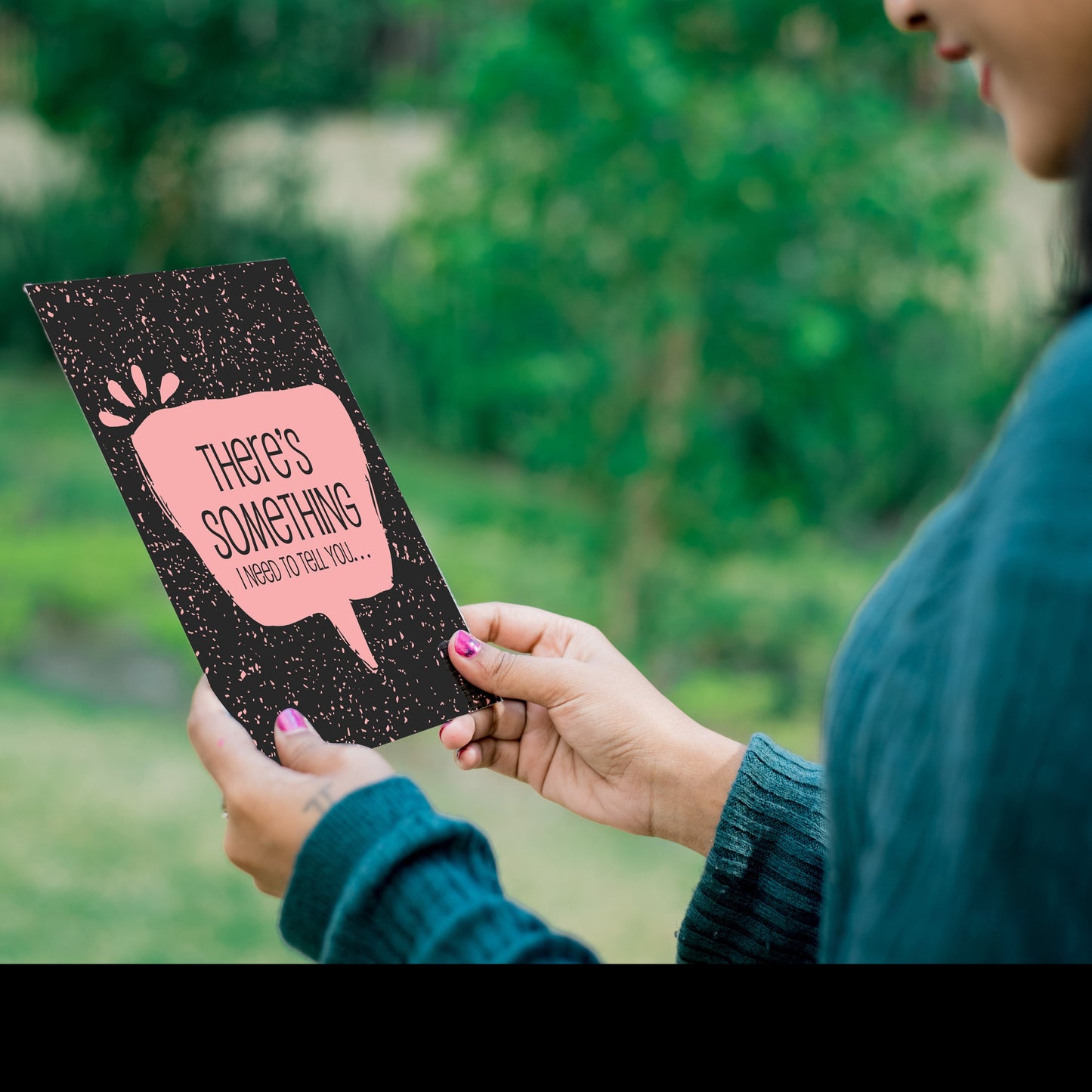 There's Something I Need To Tell You - Express Your Feelings with a Quirky Mirror Card