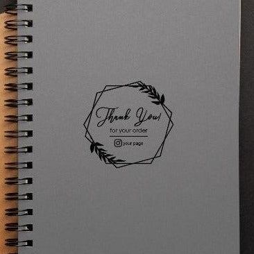 Custom Business Thank You for your Order Stamp – Personalized Rubber Stamp for Packaging & Branding