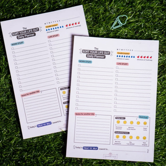 Sort Your Life Out Planner - Work & Life Organizer with Habit Tracker, Mood Check-in, and Productivity Journal