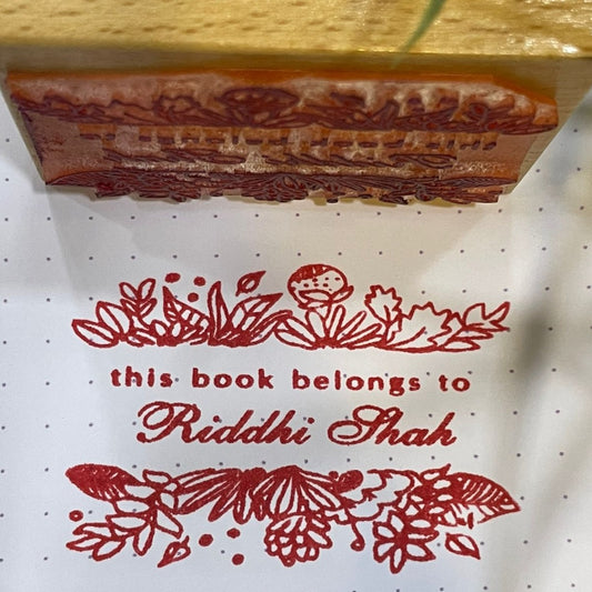 This book belongs to - Custom Library Stamp for Book Lovers