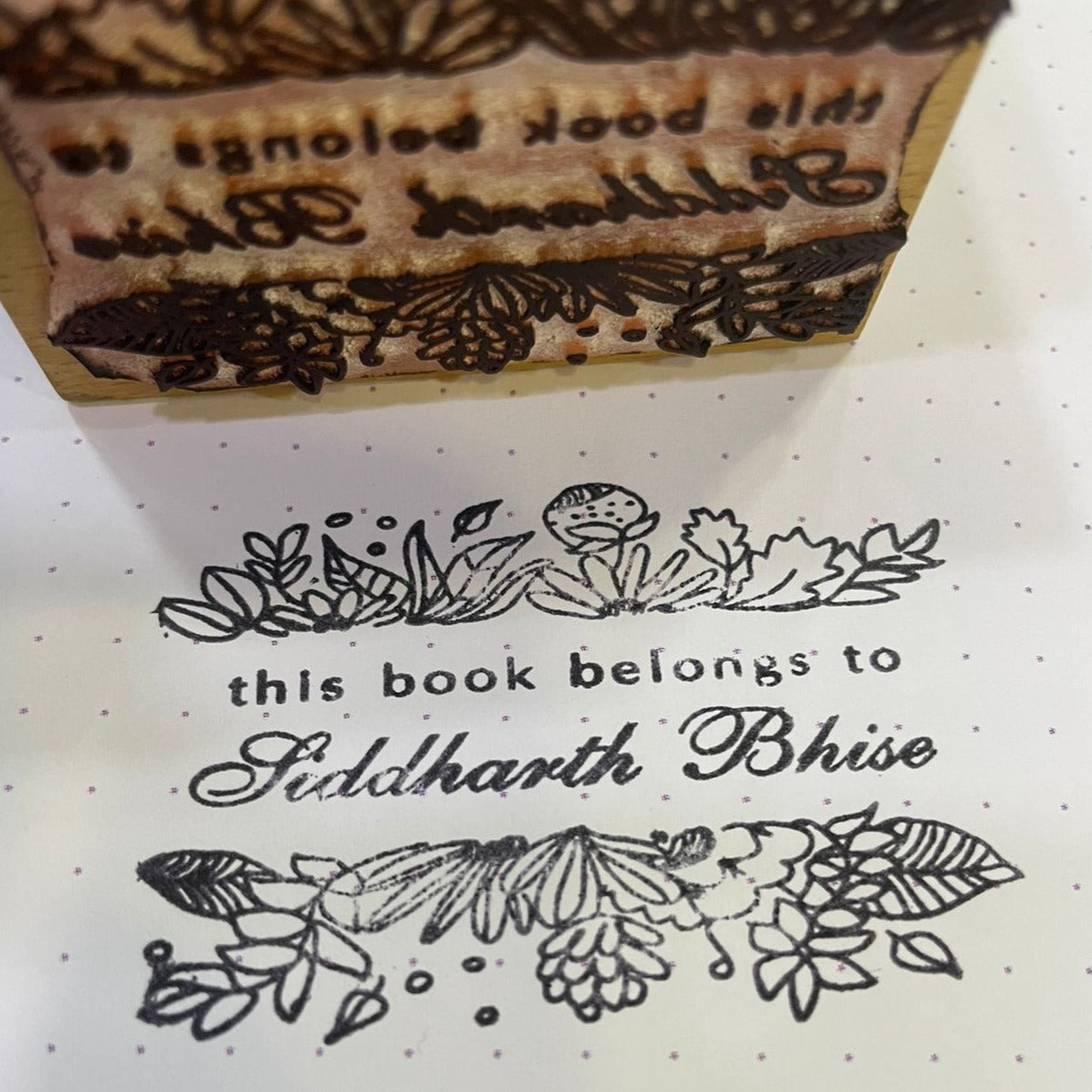 This book belongs to - Custom Library Stamp for Book Lovers