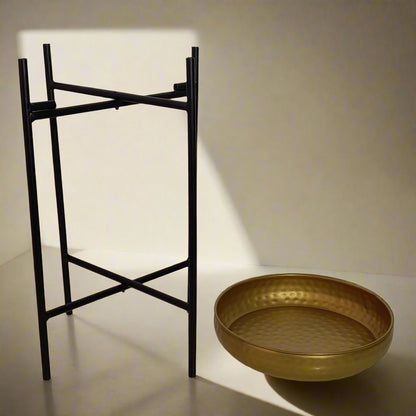 Metal Planter with Foldable Stand