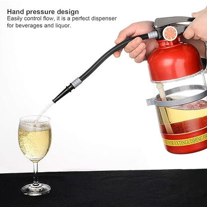 Fire Extinguisher Cocktail Shaker- Beer Dispenser Machine Bar Tool for Home Party Tool Red