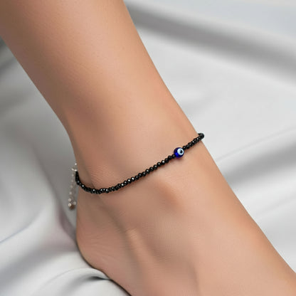 Pyrite Prosperity Anklet + Nazar Protector Anklet