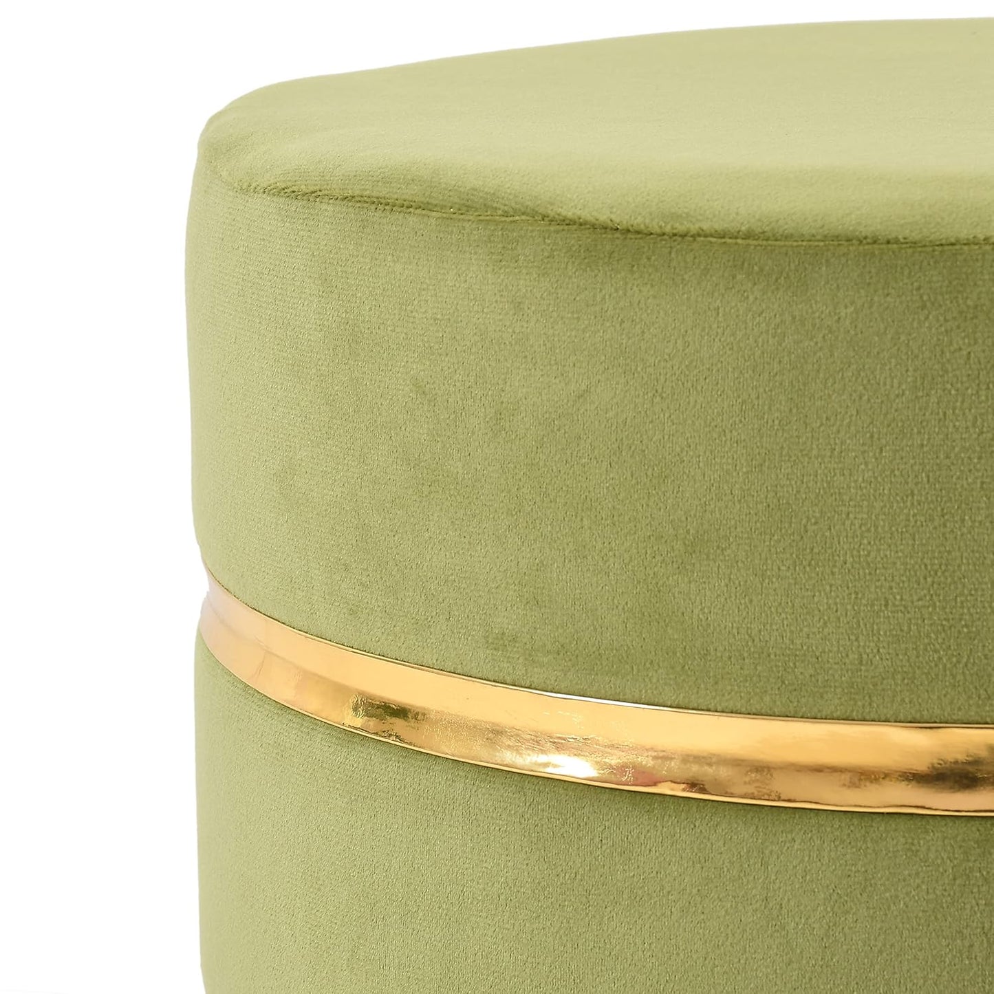Ring Stool- Set of 2 Ottoman Pouffes Seating Stool for Living Room 16 X 16 X 17 Inches
