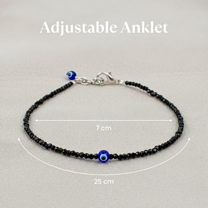 Pyrite Prosperity Anklet + Nazar Protector Anklet