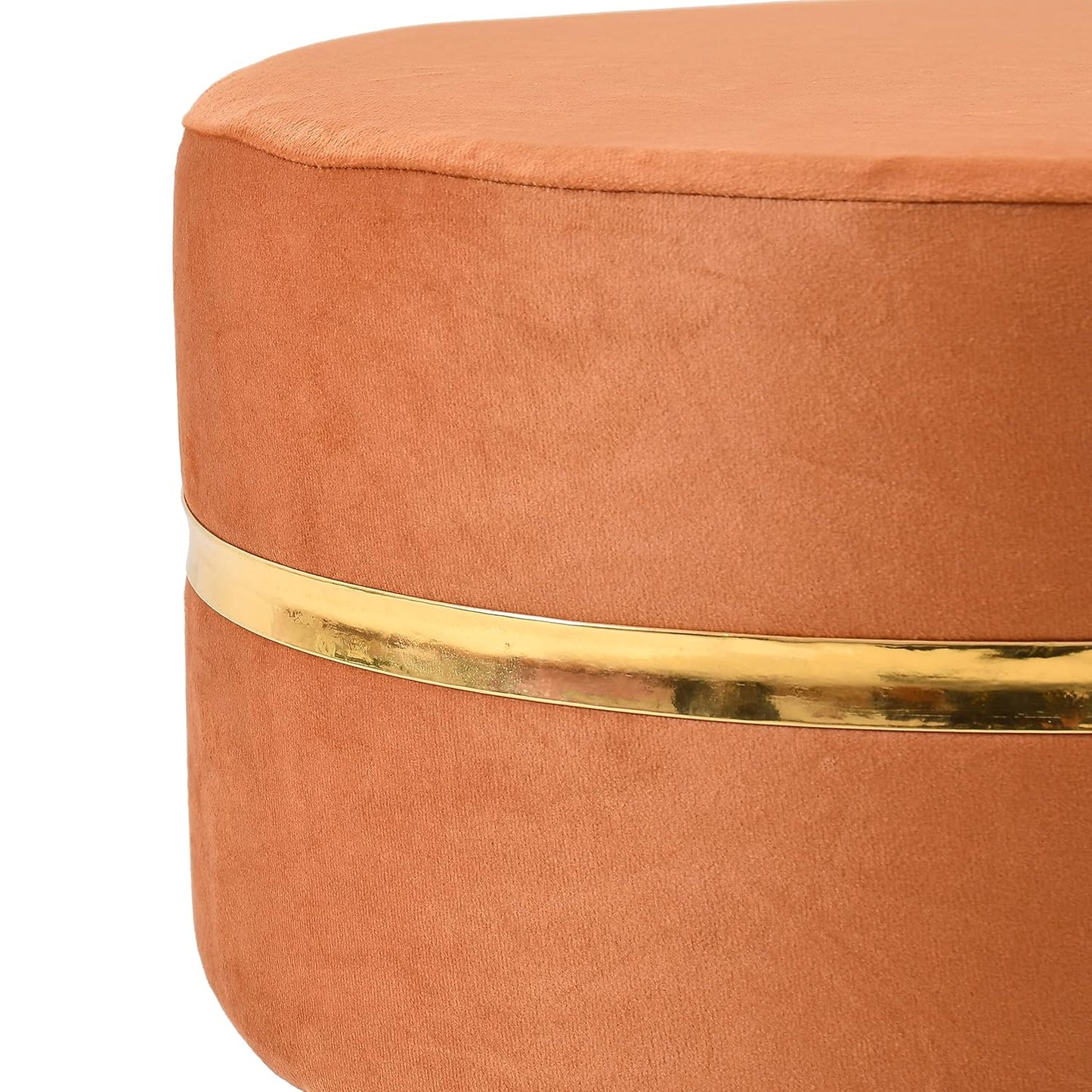 Ring Stool- Set of 2 Ottoman Pouffes Seating Stool for Living Room 16 X 16 X 17 Inches