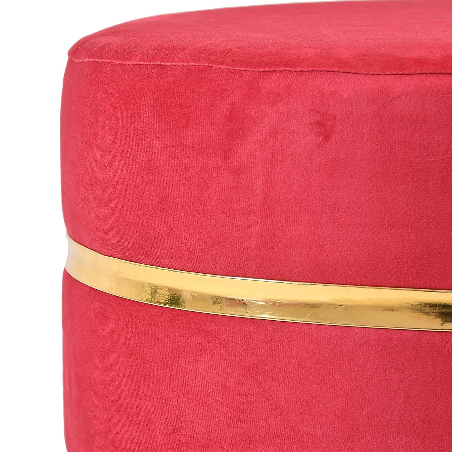 Ring Stool- Set of 2 Ottoman Pouffes Seating Stool for Living Room 16 X 16 X 17 Inches
