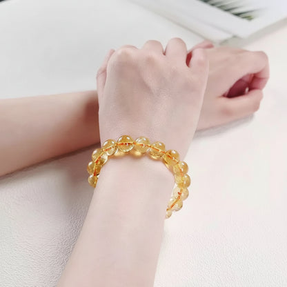 Premium Citrine Bracelet – Solar Plexus Chakra Crystal