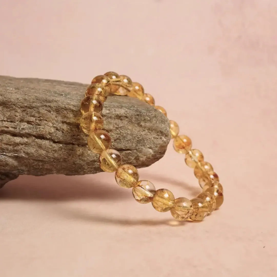 Premium Citrine Bracelet – Solar Plexus Chakra Crystal