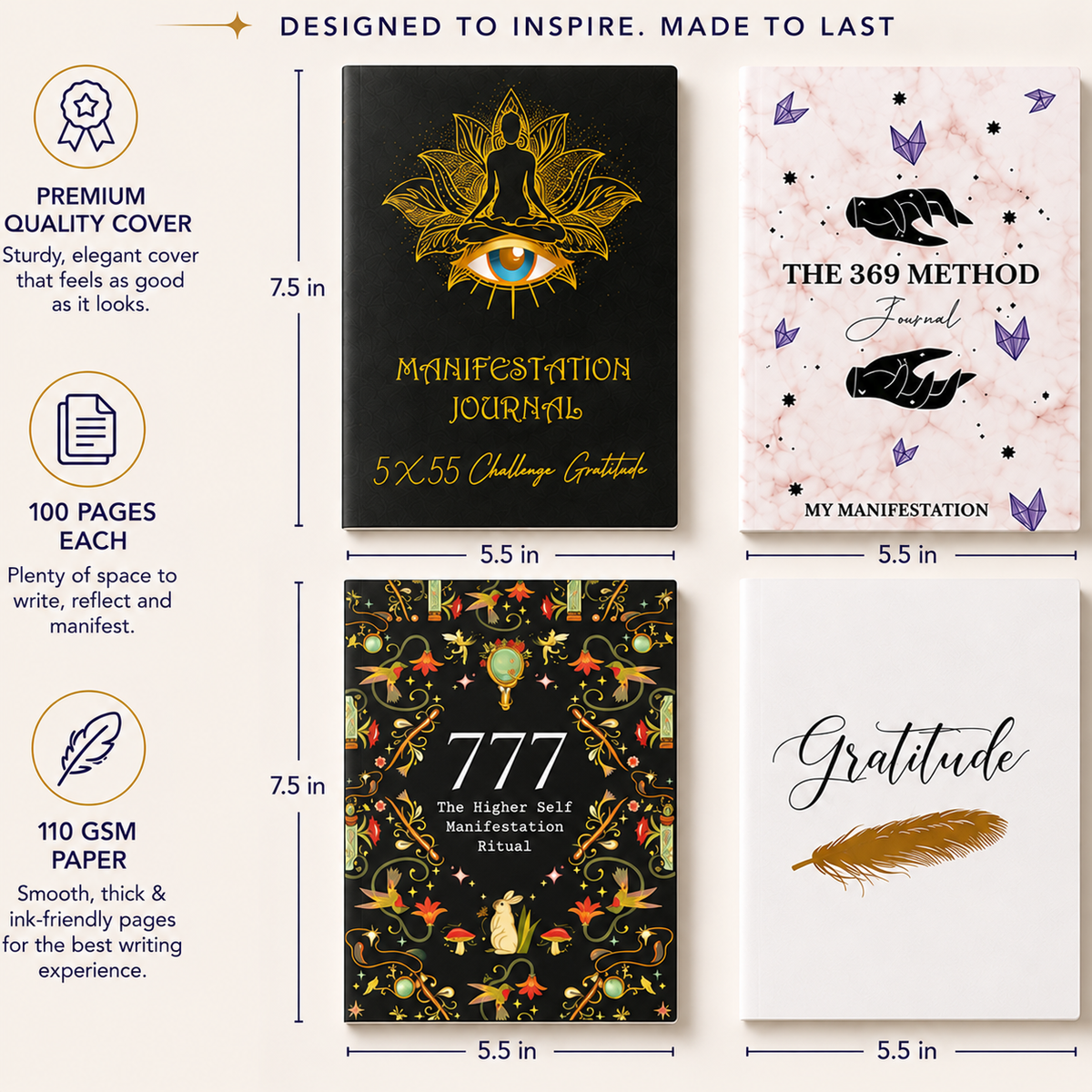 Manifestation Techniques Journal Bundle