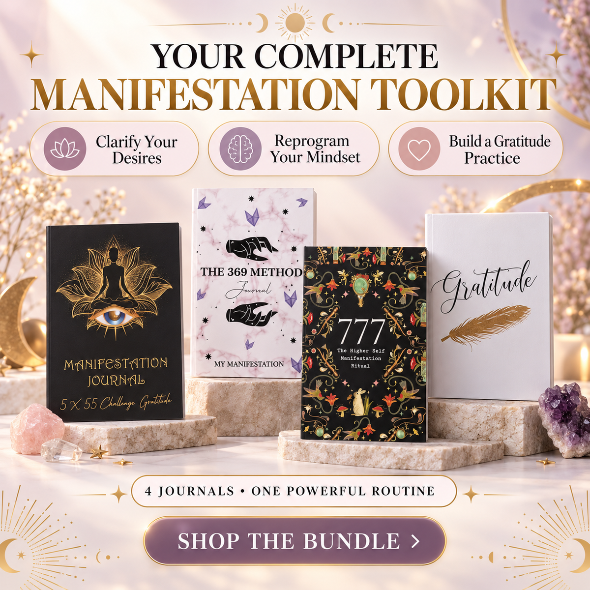 Manifestation Techniques Journal Bundle