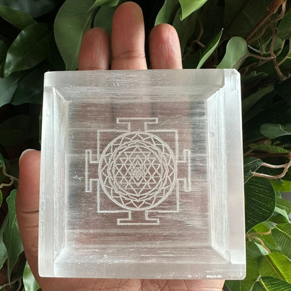 Selenite Charging Tray – Crystal Cleansing & Charging – Reiki Healing Crystal Aura Chakra