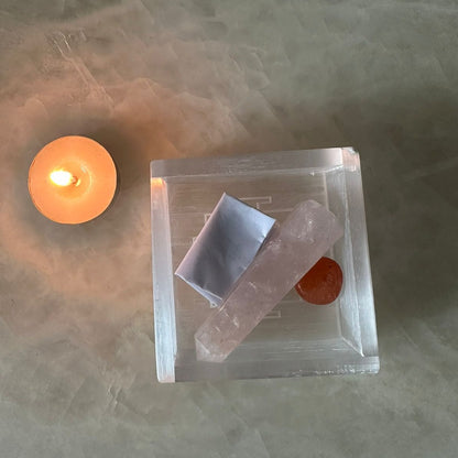 Selenite Charging Tray – Crystal Cleansing & Charging – Reiki Healing Crystal Aura Chakra
