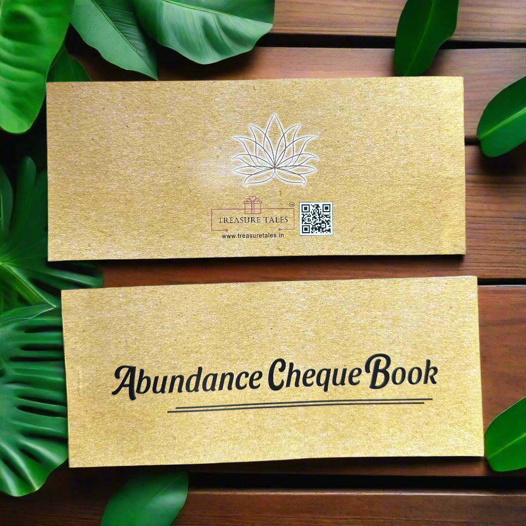 Abundance Cheque Book-Law Of Attraction, Money Manifestation Checks for Vision Board