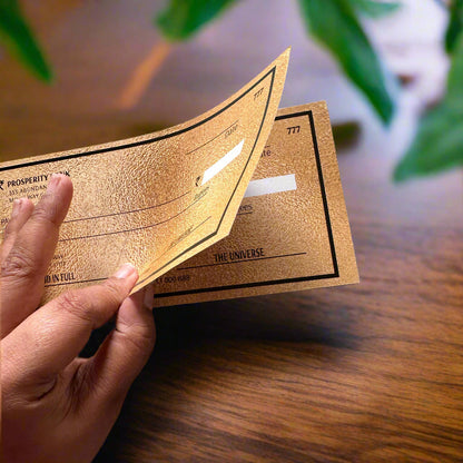 Abundance Cheque Book-Law Of Attraction, Money Manifestation Checks for Vision Board