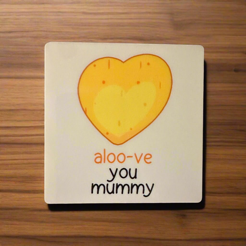 Set of 4 Mom-Themed Coasters – Quirky & Heartfelt Gift for Mothers