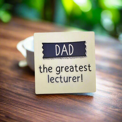 Set of 4 Funny Dad-Themed Coasters – Quirky & Heartfelt Gift for Fathers