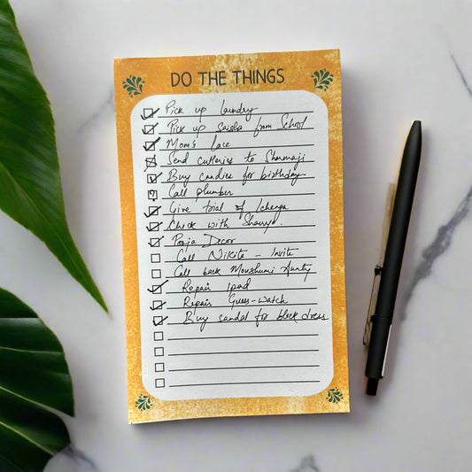 Do The Things To-Do List NotePad – Simplify Tasks and Stay Organized