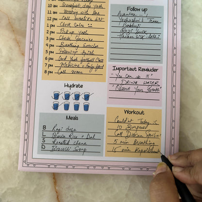 Today's Agenda Notepad: Daily Planner for Productivity & Organization