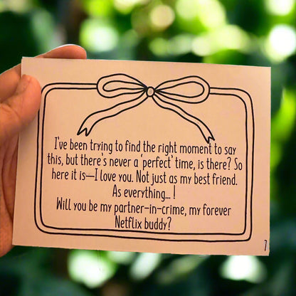 Proposal PLA Cards (for her) – Express Your Love & Feelings to her today!
