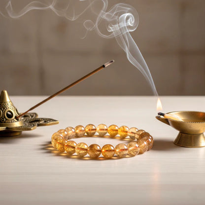Premium Citrine Bracelet – Solar Plexus Chakra Crystal