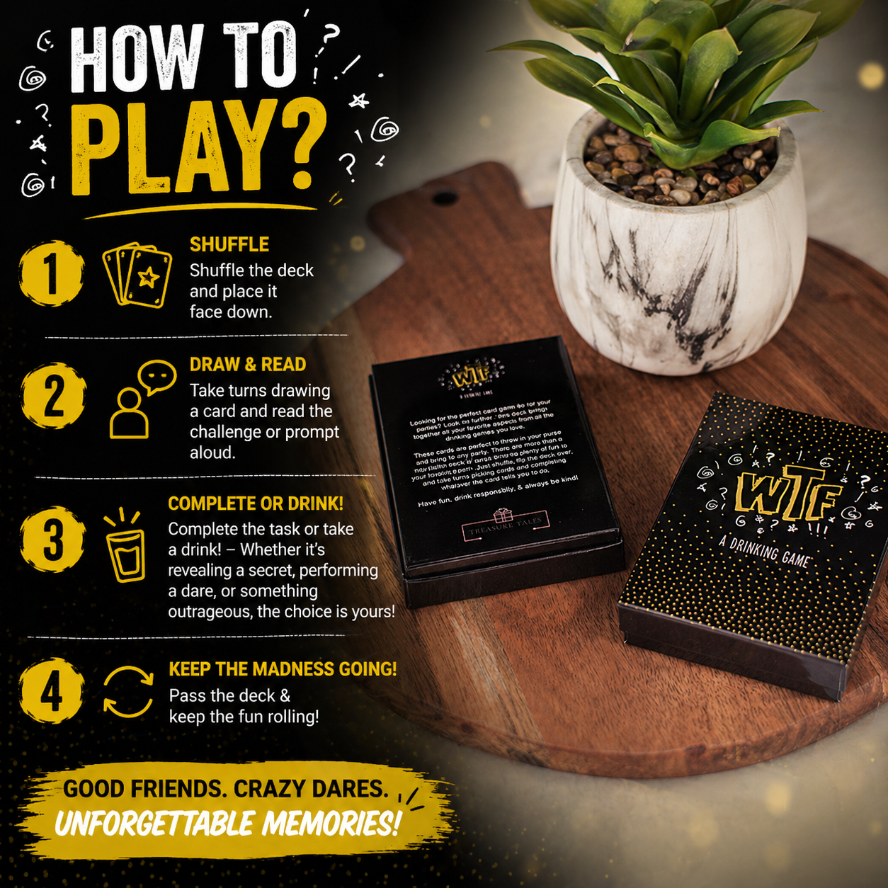 WTF – The Ultimate Drinking Game for Wild Nights!