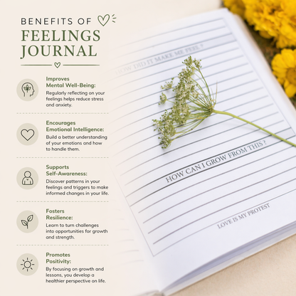 Feelings Journal – Reflect, Heal, and Grow with Mindful Writing