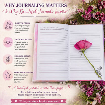 Lighten Up Floral Journal – Pages for Reflection, Memories, and Creative Expression