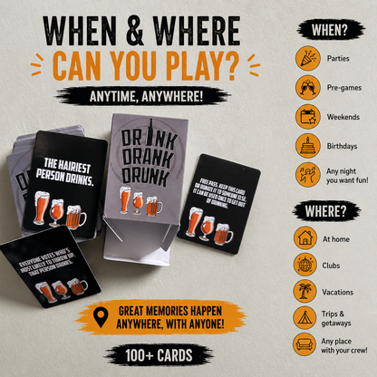Drink Drank Drunk – Hilarious Party Drinking Game for Ultimate Fun Nights