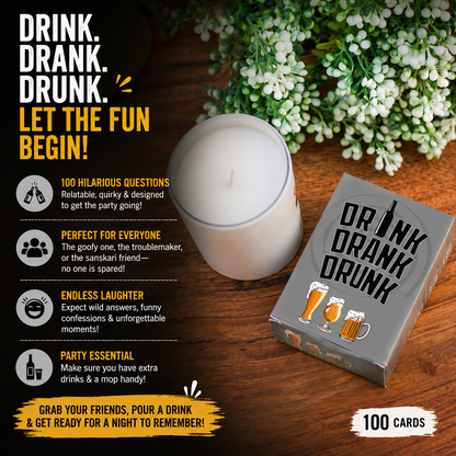 Drink Drank Drunk – Hilarious Party Drinking Game for Ultimate Fun Nights