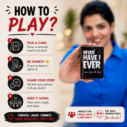Never Have I Ever® - A Game of Wild Confessions & Epic Moments! 🔥