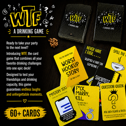 WTF – The Ultimate Drinking Game for Wild Nights!