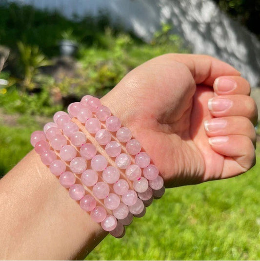 Premium Rose Quartz Bracelet – Self Love, Relationship & Emotional Healing Stone