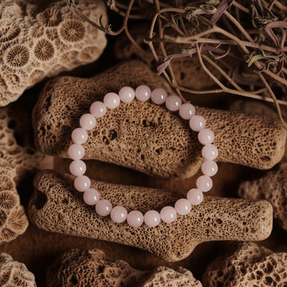 Premium Rose Quartz Bracelet – Self Love, Relationship & Emotional Healing Stone