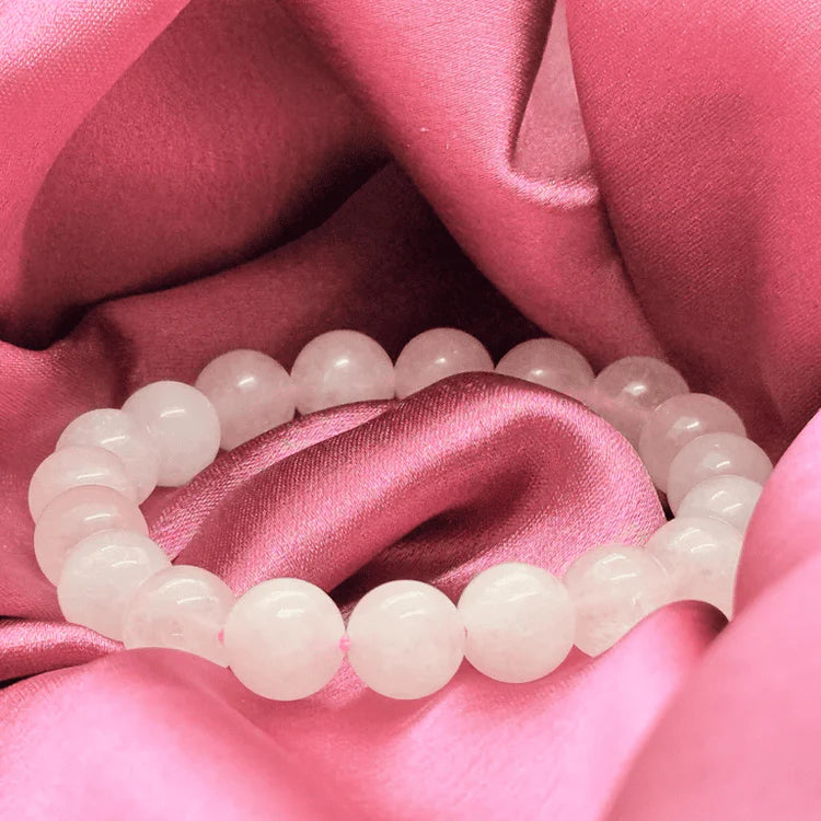 Premium Rose Quartz Bracelet – Self Love, Relationship & Emotional Healing Stone