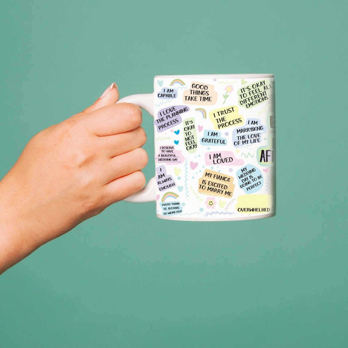BRIDE TO BE DAILY AFFIRMATIONS MUG