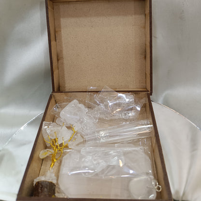 Natural Clear Quartz Combo Kit – 7-Piece Energy Healing Set