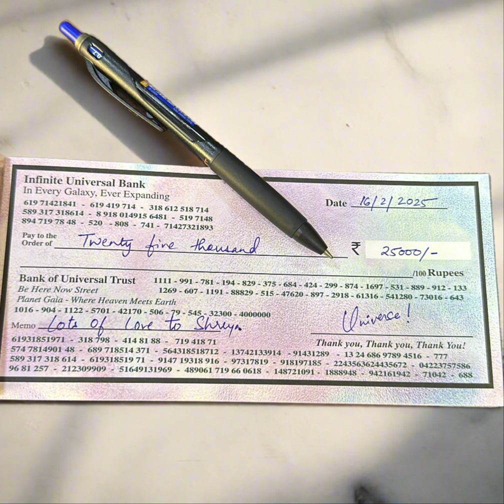 Abundance Cheque Book-Law Of Attraction, Money Manifestation Checks for Vision Board