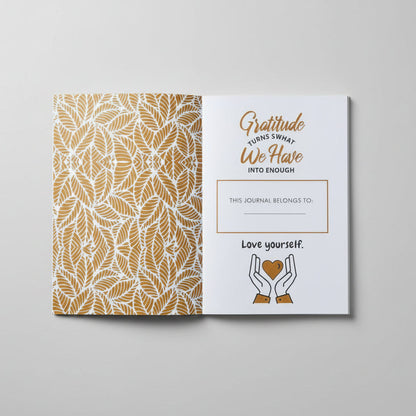 Gratitude Diary (Golden Feather)-For Positivity and Calmness